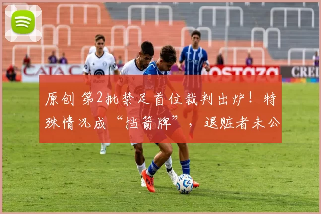 原创 第2批禁足首位裁判出炉！特殊情况成“挡箭牌”，退赃者未公开姓名